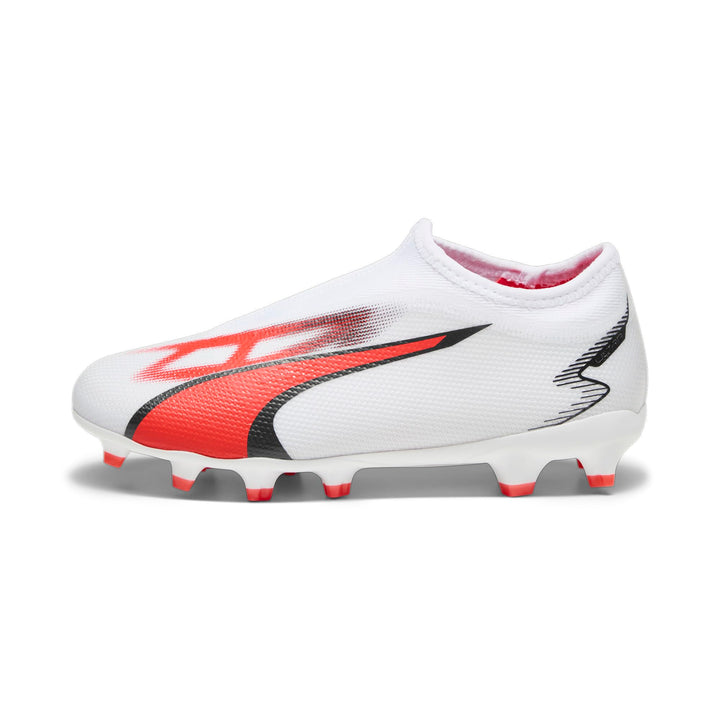 PUMA Unisex Kinder Ultra Match Ll Fg/Ag Jr Fussballschuh 30 EU Puma White Puma Black Fire Orchid, 30