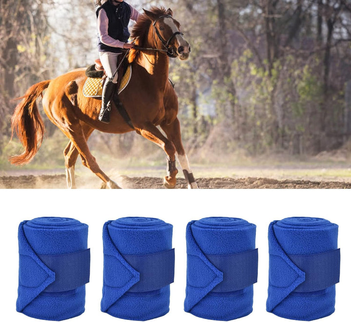 Mumusuki Pferdebandagen Beinwickel, Stallbandagen Pferd Reitbeinwickel Pferdebeinstiefel Blaue Banda