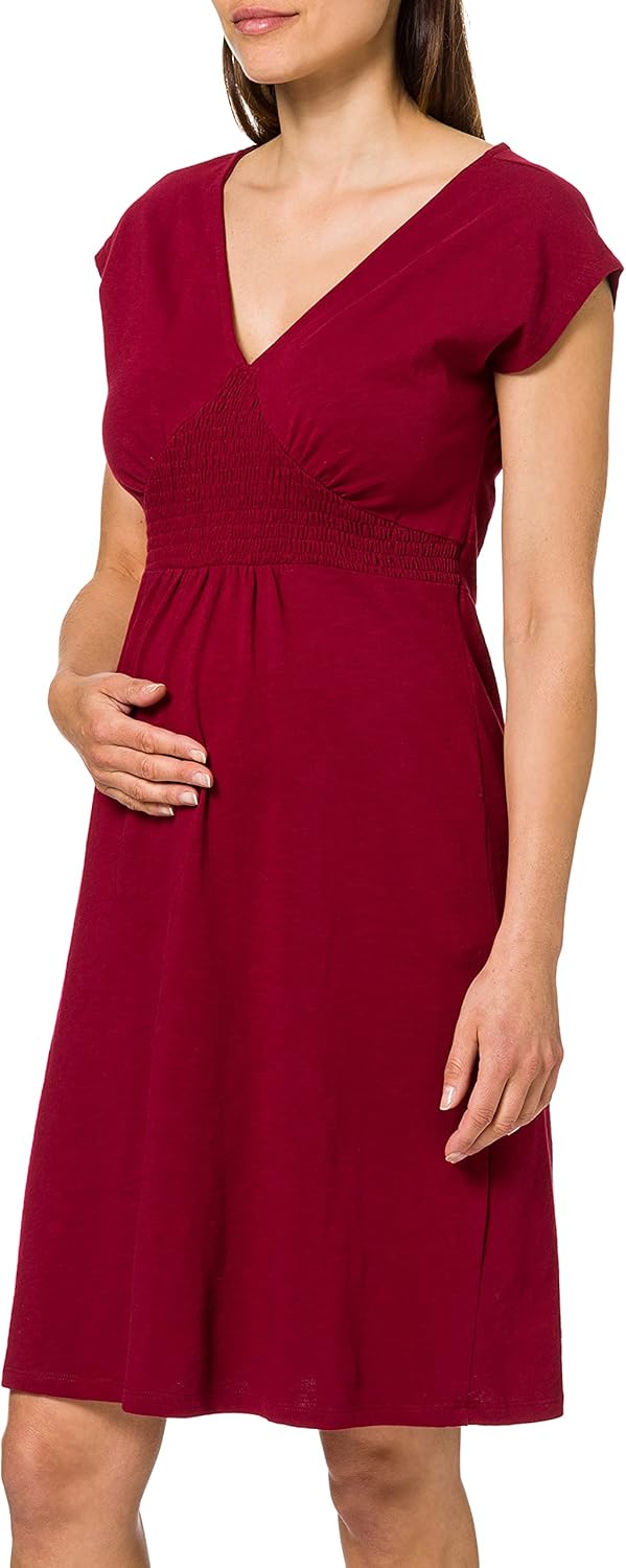 Supermom Damen Dress Ss Smock Kleid 44 Sun-dried Tomato - P750, 44 Sun-dried Tomato - P750