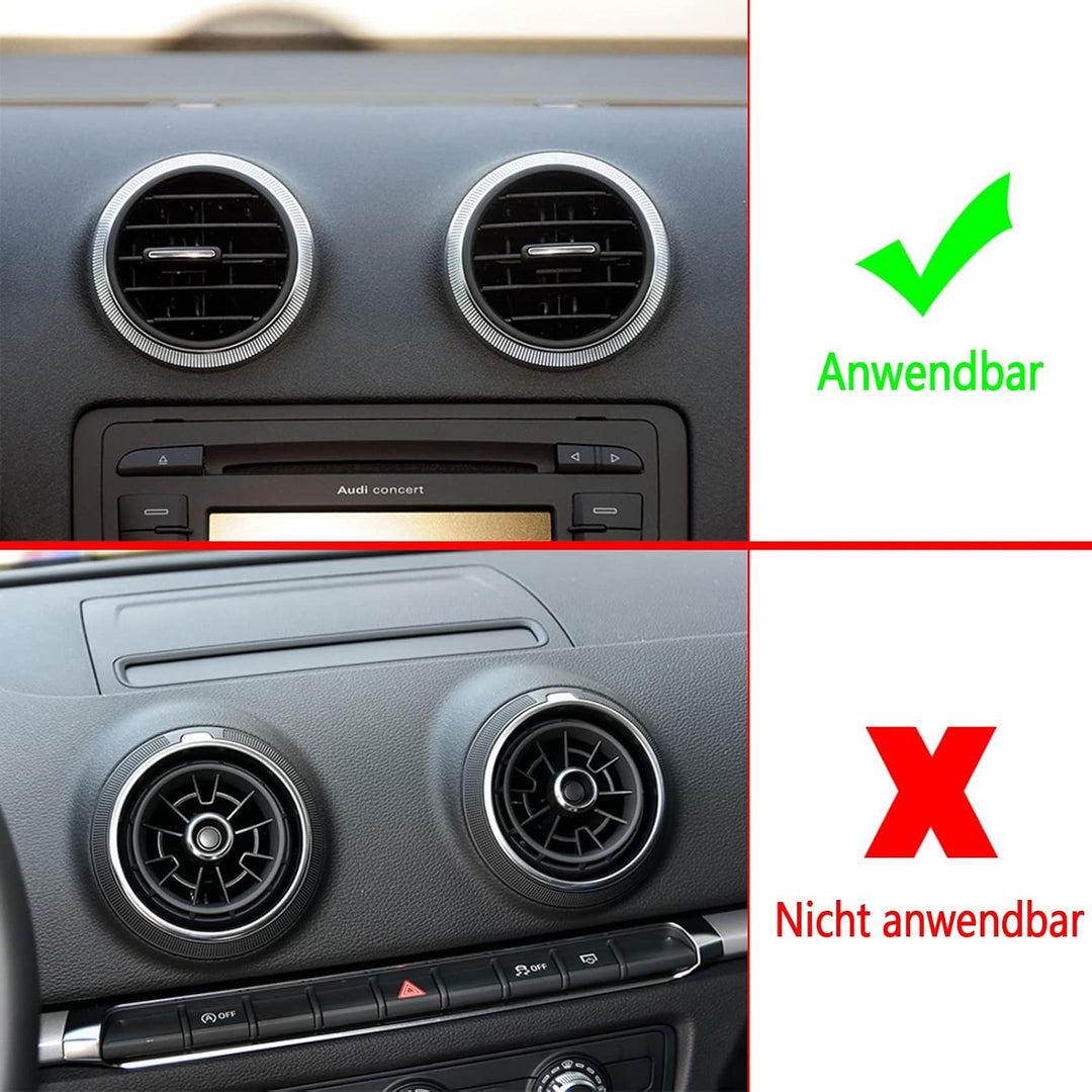 Magnet Handyhalterung kompatibel Audi A3 8P und Audi S3 8P geeignet für Smartphone und GPS mit Auto