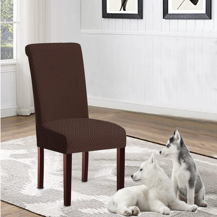 KELUINA Moderne Stuhlhussen 1er/2er/4er/6er Set, Stretch Stulhhussen Schwingstuhl Elastisch Abnehmba