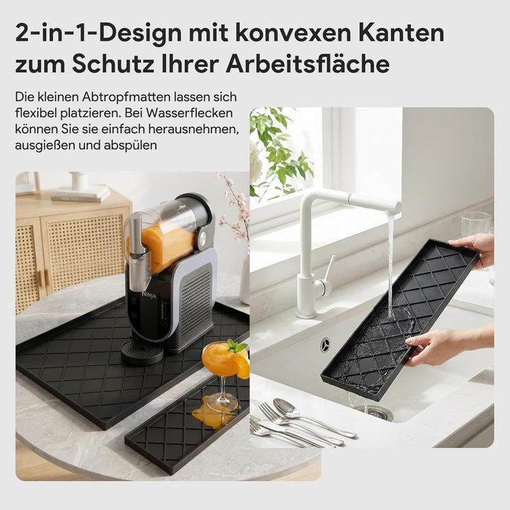 Silikonmatte für Ninja Slushie & Creami Maschine, FS301/NC502/NC301/NC302/NC701, Abnehmbarer Arbeits