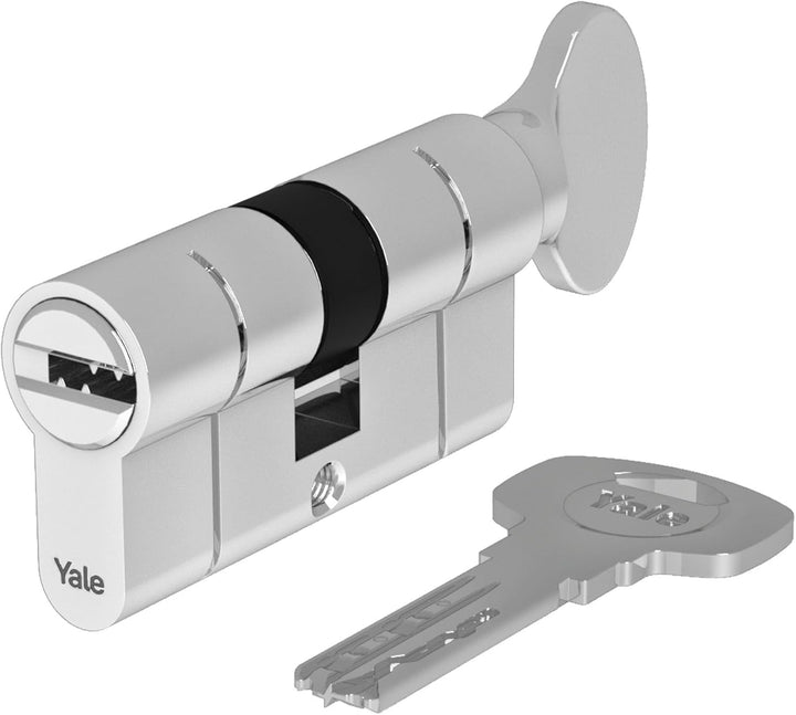 Yale 2100 Serie Europrofil-Knaufzylinder 40/30K mm Poliertes Chrom: Maximaler Schutz mit komfortable