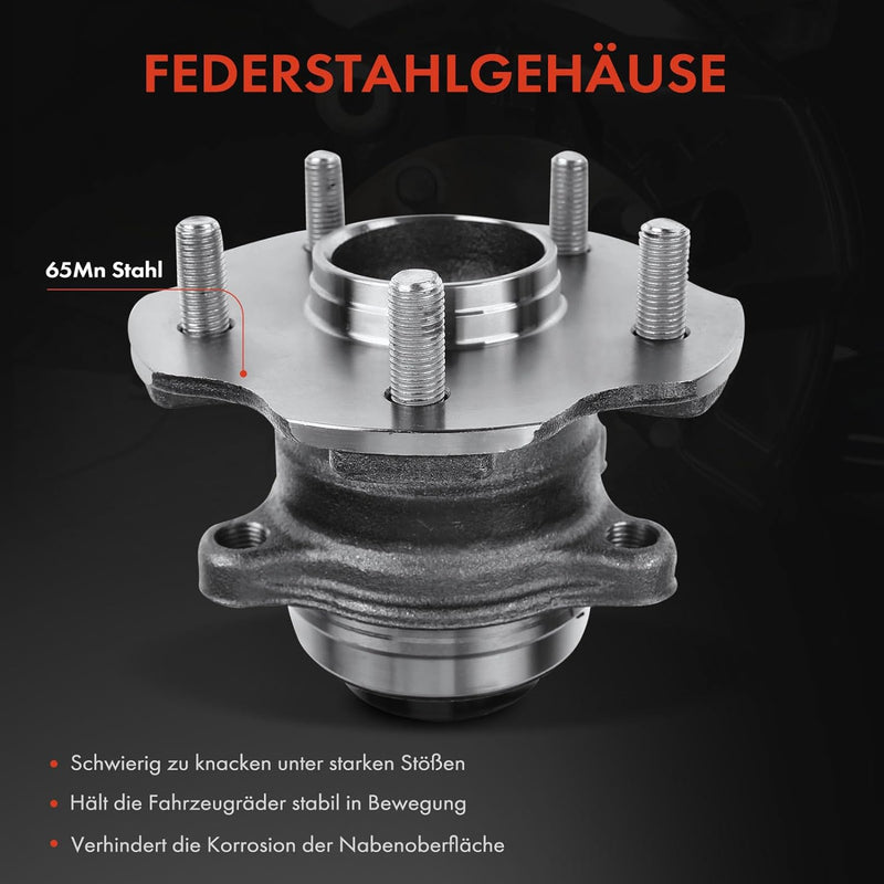 Frankberg 1x Radnabe Radlagersatz Hinterachse Kompatibel mit RX L1 L2 2.0L 3.5L 2008-2017 Replace