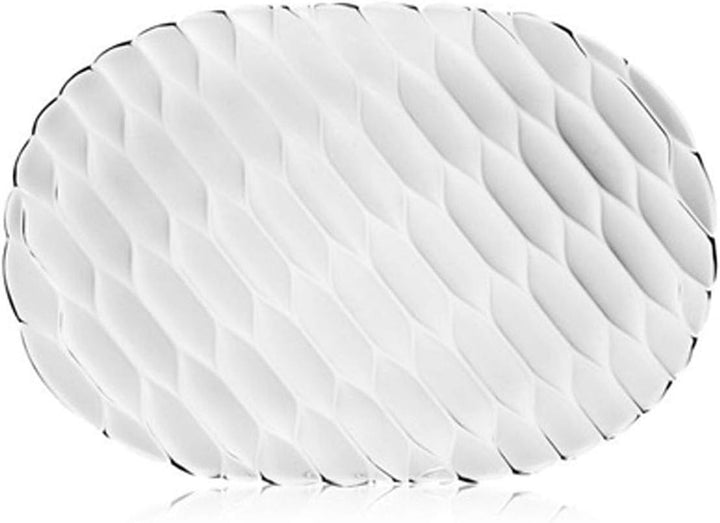 Kartell Jellies Family Tablett, Plastik, Glasklar, 40 x 36.5 x 1.5 cm Tablett Glasklar, Tablett Glas