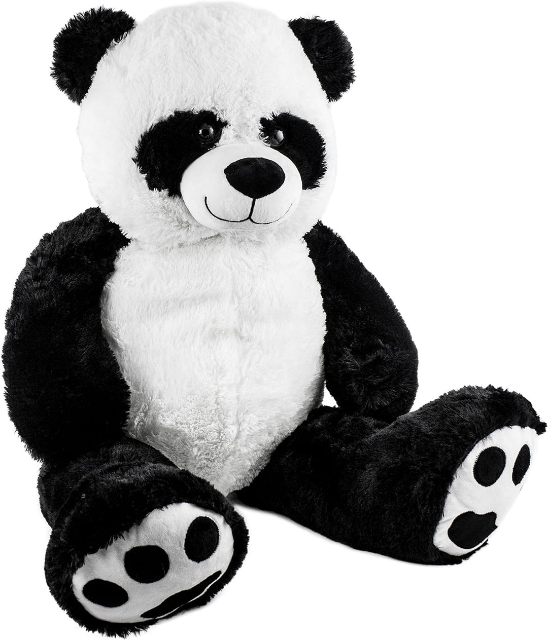 Brubaker XXL Panda 100 cm gross Stofftier Plüschtier Kuscheltier, Panda, 100 cm