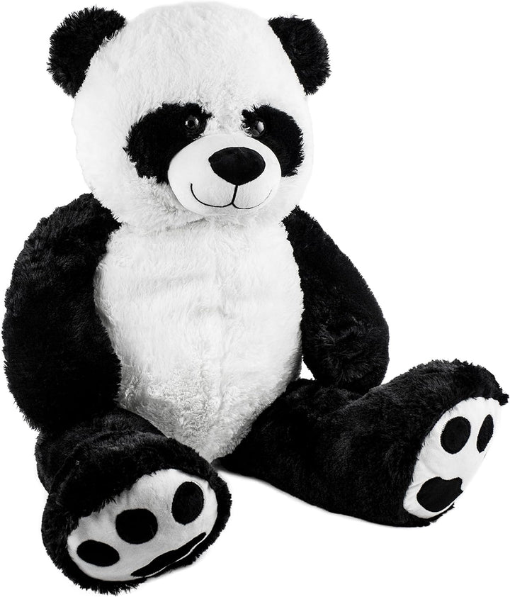 Brubaker XXL Panda 100 cm gross Stofftier Plüschtier Kuscheltier, Panda, 100 cm