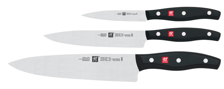 ZWILLING Messer-Set, 3-tlg., Spick-/Garniermesser, Fleischmesser, Kochmesser, Rostfreier Spezialstah