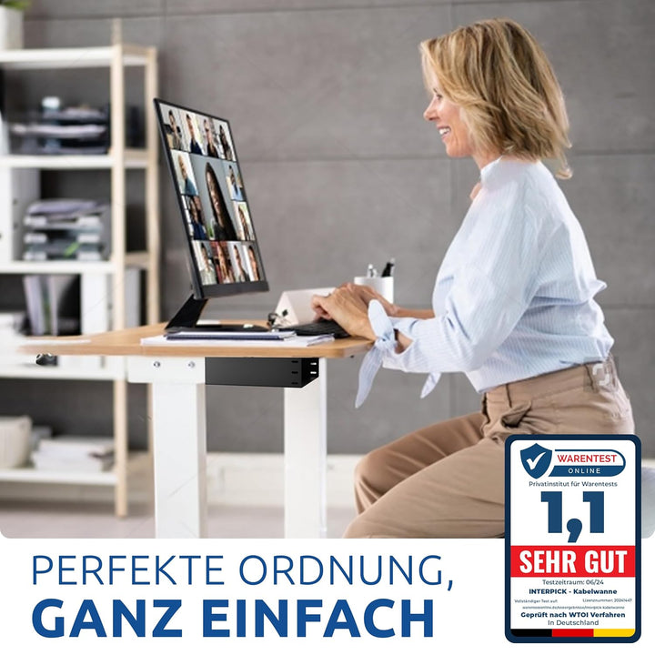 Untertischhalterung für Mini PC, Laptop, KVM, NUC, Thin Clients, Mac Mini, Untertisch Ablage Ordnung