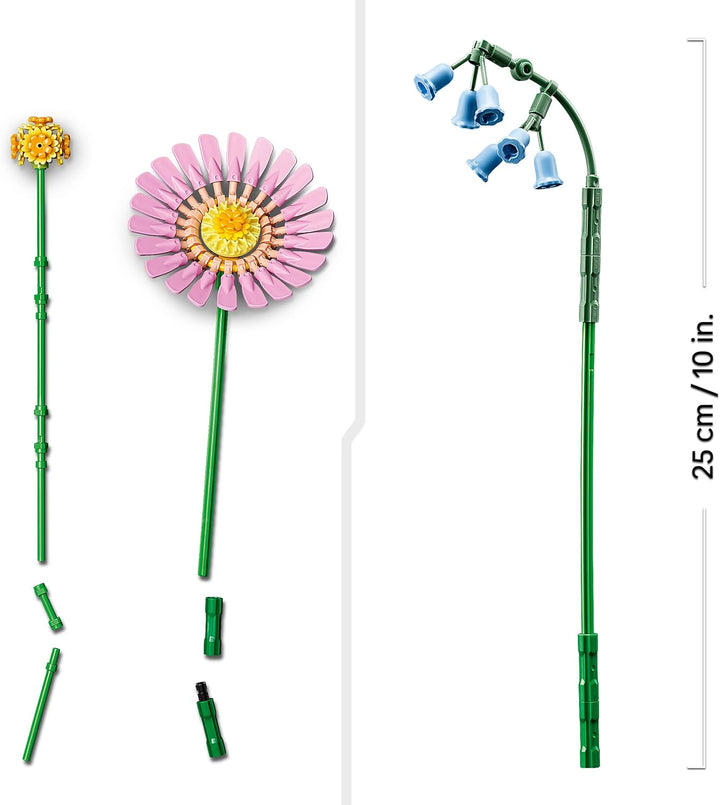 LEGO Botanicals Kleiner Sommerstrauss - Kunstblumen Set mit Glockenblumen, Gänseblümchen, Tulpen & m