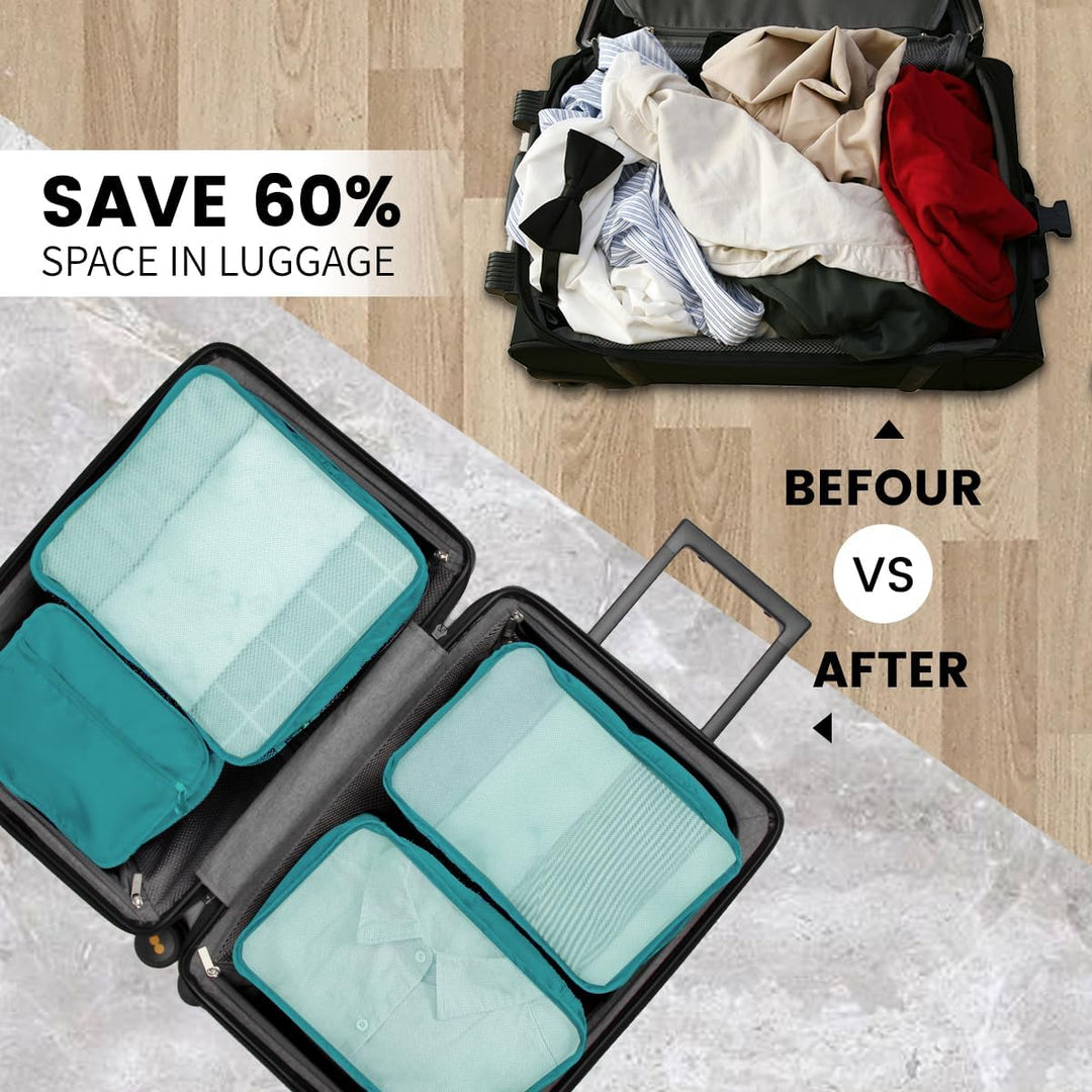Packing Cubes 12-teilig – Large Suitcase Organizer – Koffer Organizer & Packtaschen für Koffer – in