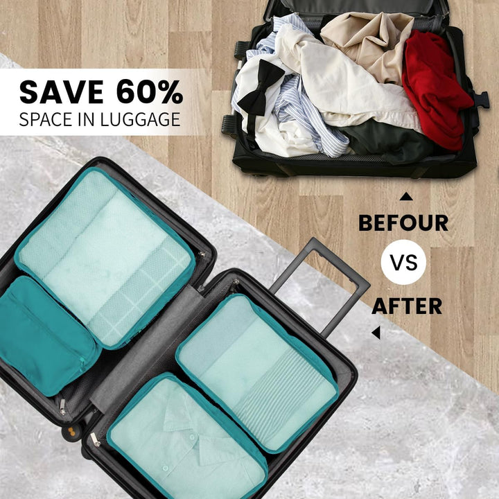 Packing Cubes 12-teilig – Large Suitcase Organizer – Koffer Organizer & Packtaschen für Koffer – in