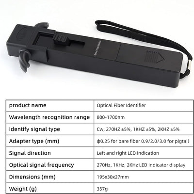 Fiber Test Tools Glasfaser-Identifikator, 800-1700