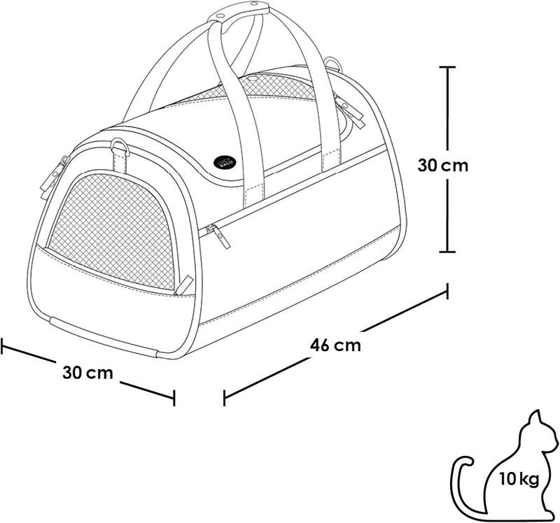 LucyBalu® Designer Katzentransporttasche | Tragetasche für Katzen mit Fenster | Katzentasche zum Kat