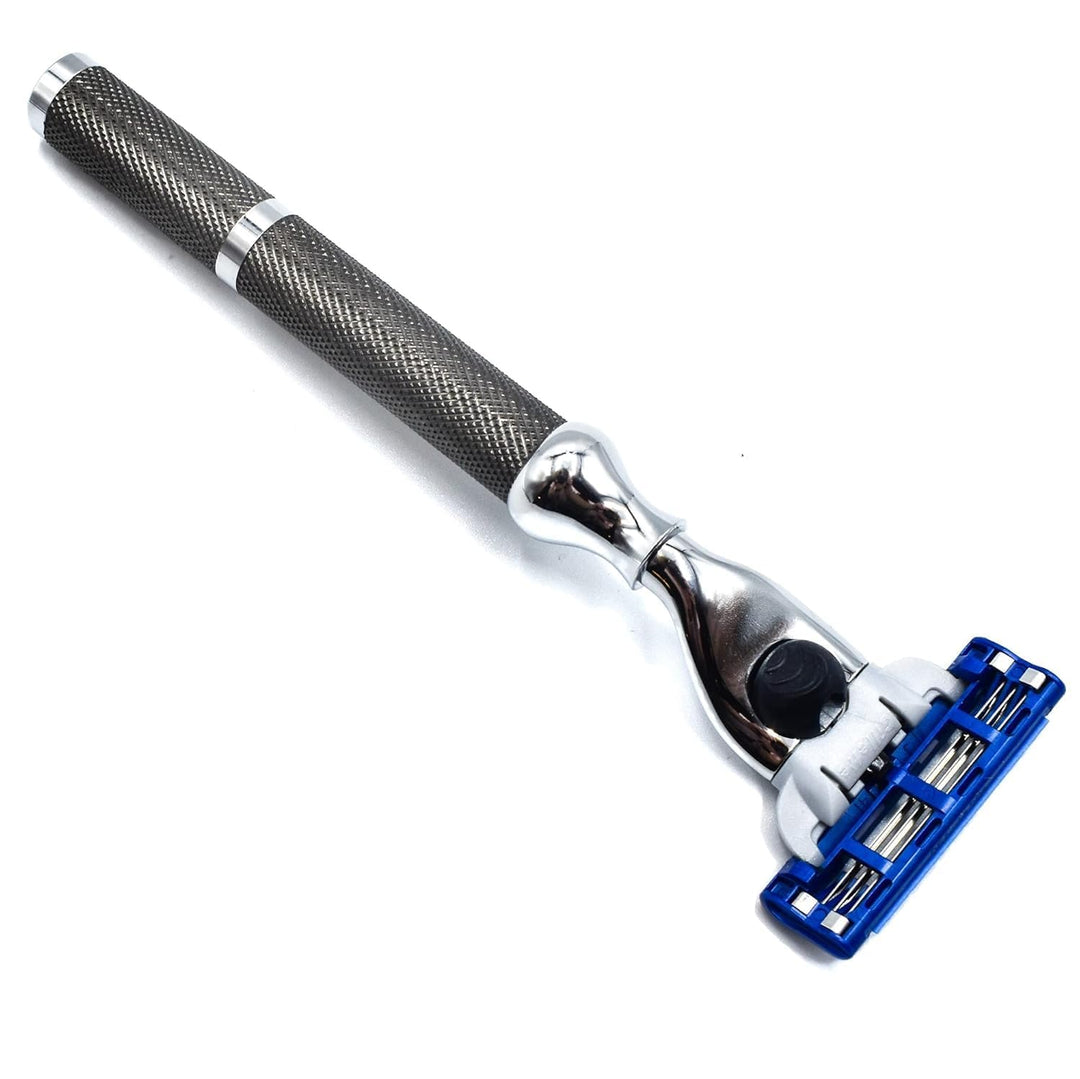 Parker 42M Heavyweight All-Metal Triple Blade Rasierer – Rasiermesser mit Messingrahmen + Deluxe str