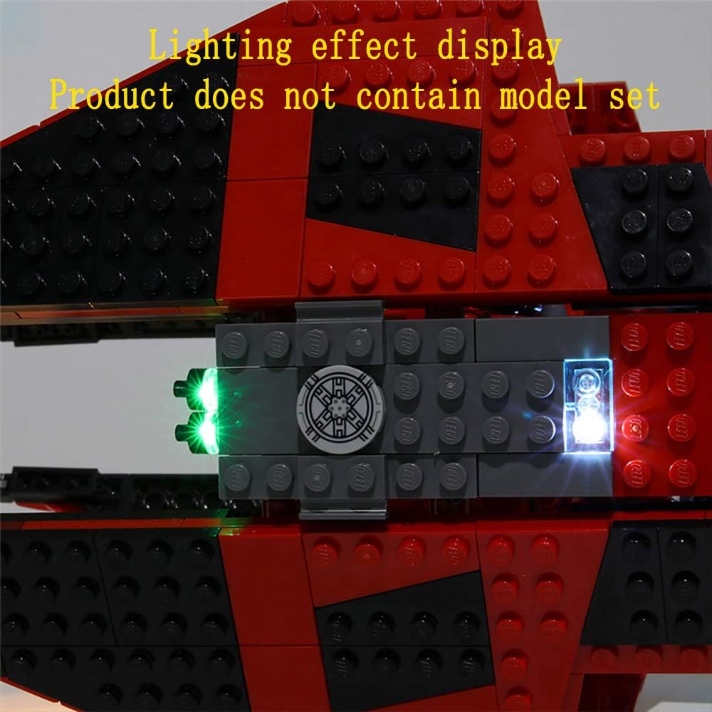 GEAMENT Bricks Lighting Kompatibel mit LEGO Star Wars Resistance Major Vonreg's TIE Fighter - für 75