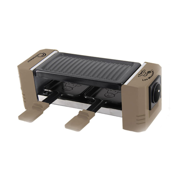 LITTLE BALANCE 8763 Happy Connect 2 Mouuuh…!, Raclette für 1 oder 2 Personen, Serienmontage von 4 Ge