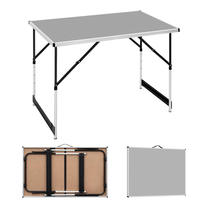 WOLTU® Campingtisch Klapptisch Gartentisch Arbeitstisch Balkontisch höhenverstellbar Aluminium Stahl