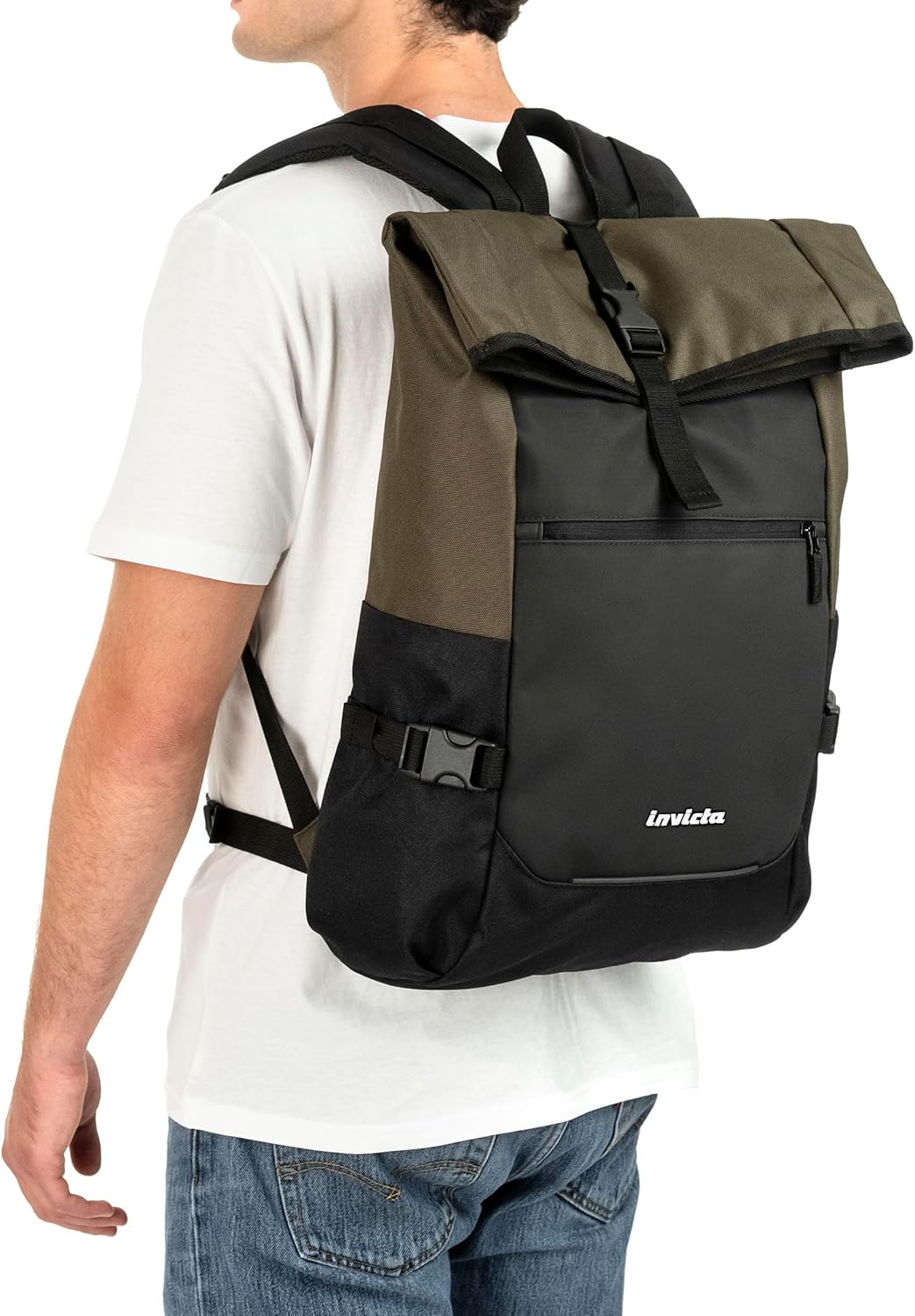 INVICTA ACT FOLD Rucksack aus nachhaltigem Stoff, Praktisch & Unisex Leicht, kompakt, mit Laptopfach