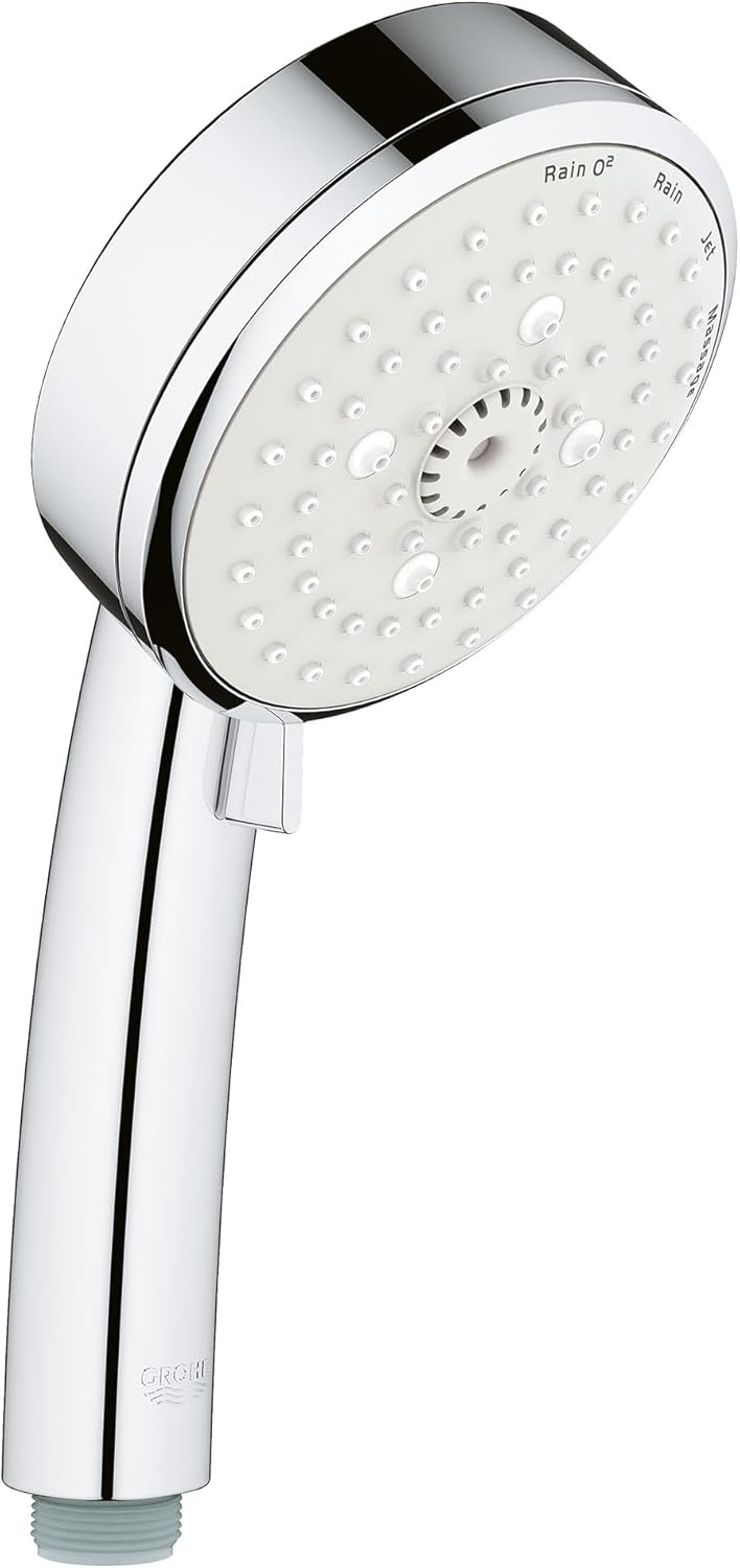 GROHE Tempesta Cosmopolitan 100 - Handbrause (wassersparend, 4 Strahlarten, 10cm Handbrause, Antikal