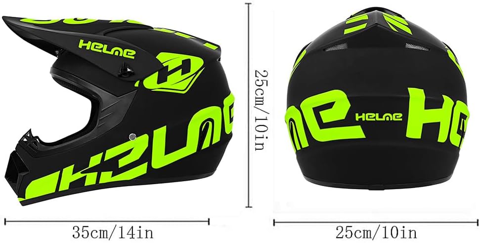 Jugend-Offroad-Motocrosshelme,Fahrradhelme für Jungen und Mädchen,Personalisierter Motorradhelme,CE