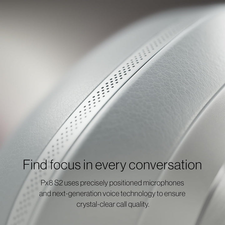 Bowers & Wilkins Px8 S2 Kabellose Noise-Cancelling Kopfhörer mit Bluetooth, Schnellladefunktion, 30