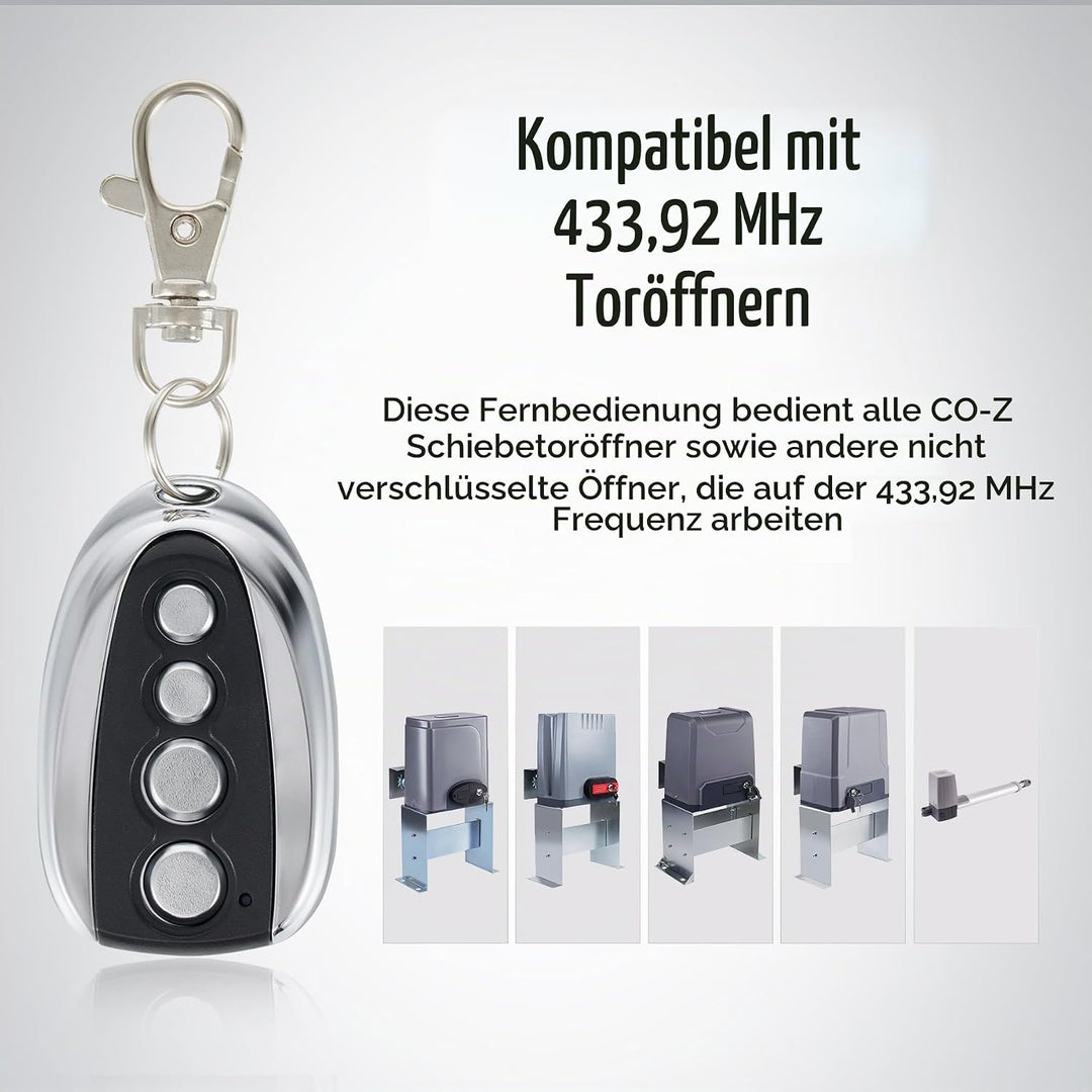 CO-Z Schiebetorantriebe Fernbedienung Fernsteuerung 30M Funksteuerung für Torantrieb Toröffner (Fern