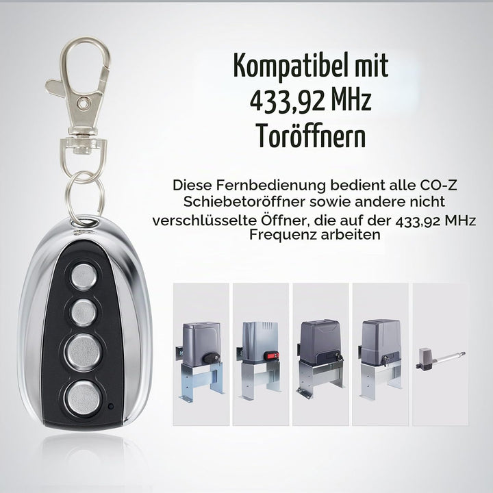 CO-Z Schiebetorantriebe Fernbedienung Fernsteuerung 30M Funksteuerung für Torantrieb Toröffner (Fern