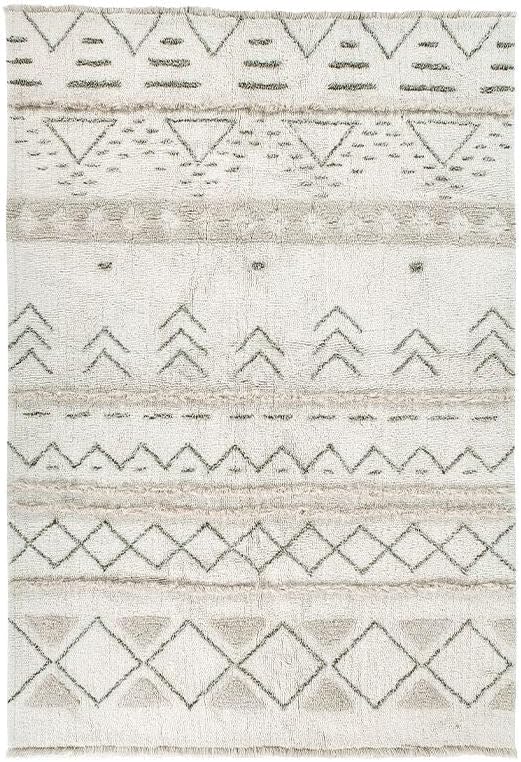 Lorena Canals - Woolable -Waschbarer Wollteppich Lakota Day Braun, Beige, Crema Flor: 100% Wolle. Ba