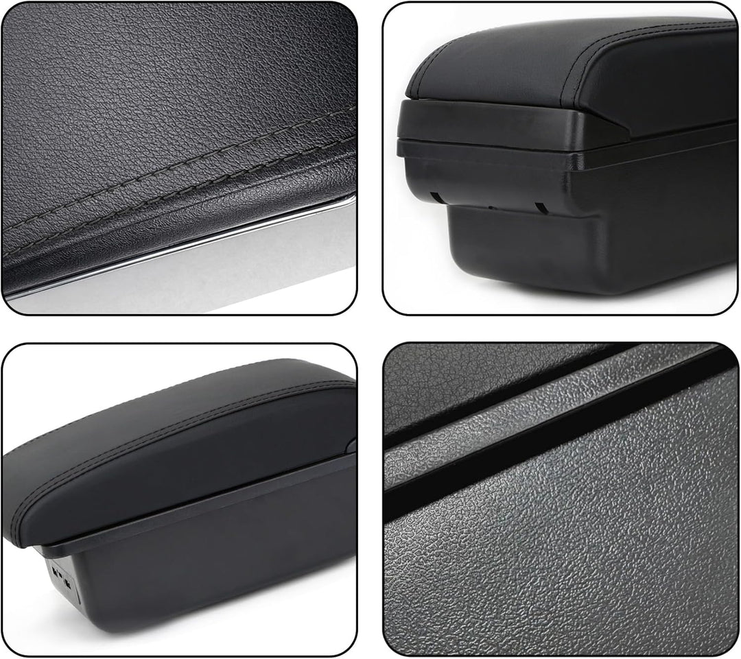 YJYWZH Auto Armlehnen für Golf 6 Mk6 2008-2013 Jetta Mk5 2006-2011 Vento Wagon 2009 2010 Doppelschic