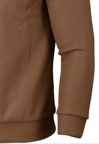 Soltice Herren Langarm Sweatshirt mit Brusttasche, Gestreifter Strickpullover mit Kragen, Meliert, W