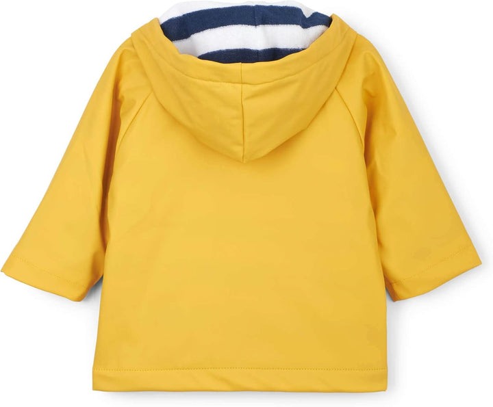 Hatley Baby-Jungen Printed Long Sleeve Raincoat Regenmantel 9 Monate Gelb (Yellow 700), 9 Monate Gel
