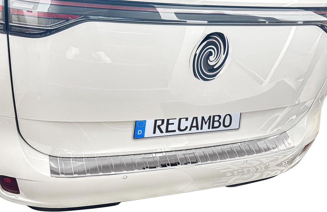 RECAMBO Ladekantenschutz Edelstahl kompatibel für VW ID Buzz | BJ ab 2022 - Hochglanz poliert, Chrom