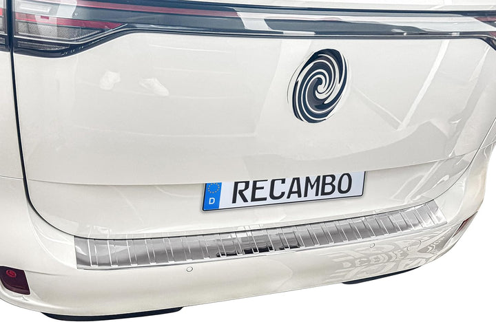 RECAMBO Ladekantenschutz Edelstahl kompatibel für VW ID Buzz | BJ ab 2022 - Hochglanz poliert, Chrom