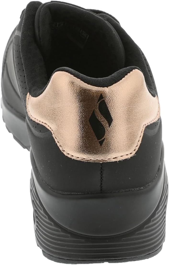 Skechers Damen Uno Stand On Air Sneaker 27 EU Black Durabuck, 27 EU Black Durabuck