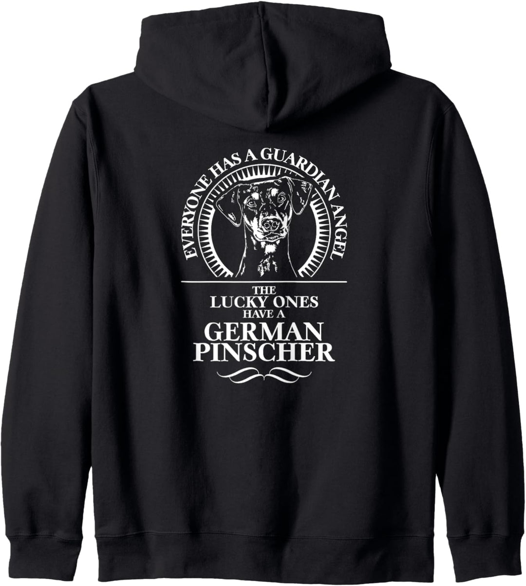 German Pinscher Guardian Angel Schutzengel Hund Hundespruch Kapuzenjacke