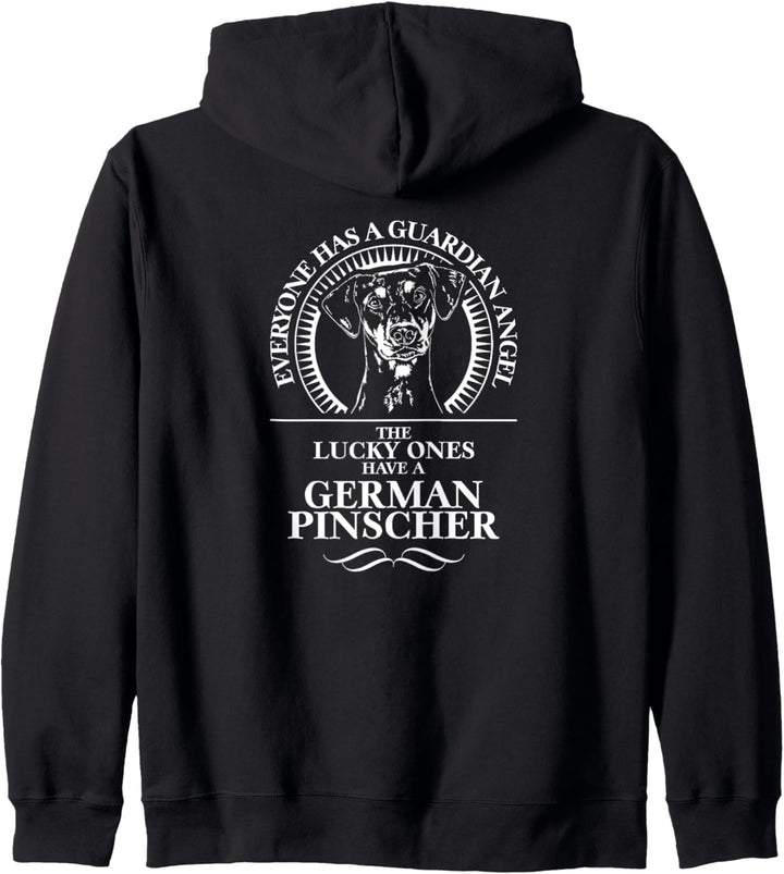 German Pinscher Guardian Angel Schutzengel Hund Hundespruch Kapuzenjacke