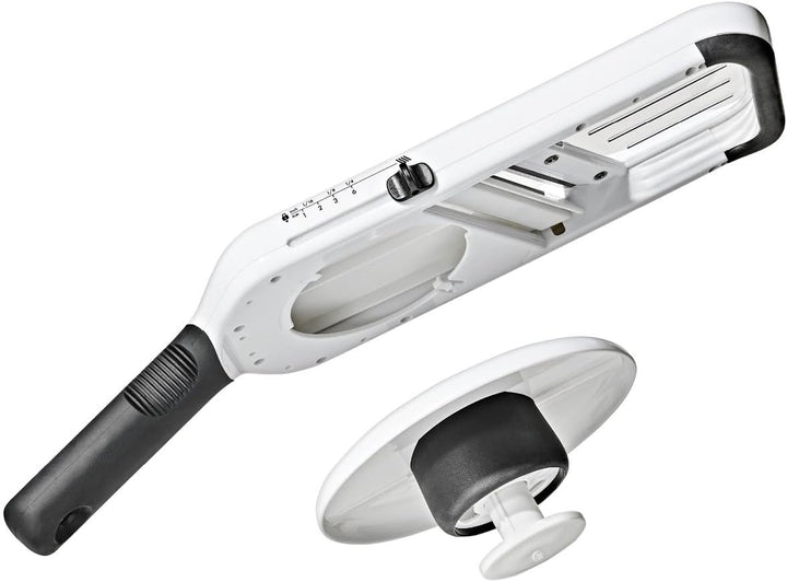 OXO Good Grips Präzisions-Hand-Gemüsehobel - Kompaktes einstellbares Schneidgerät mit 5 Klingeneinst