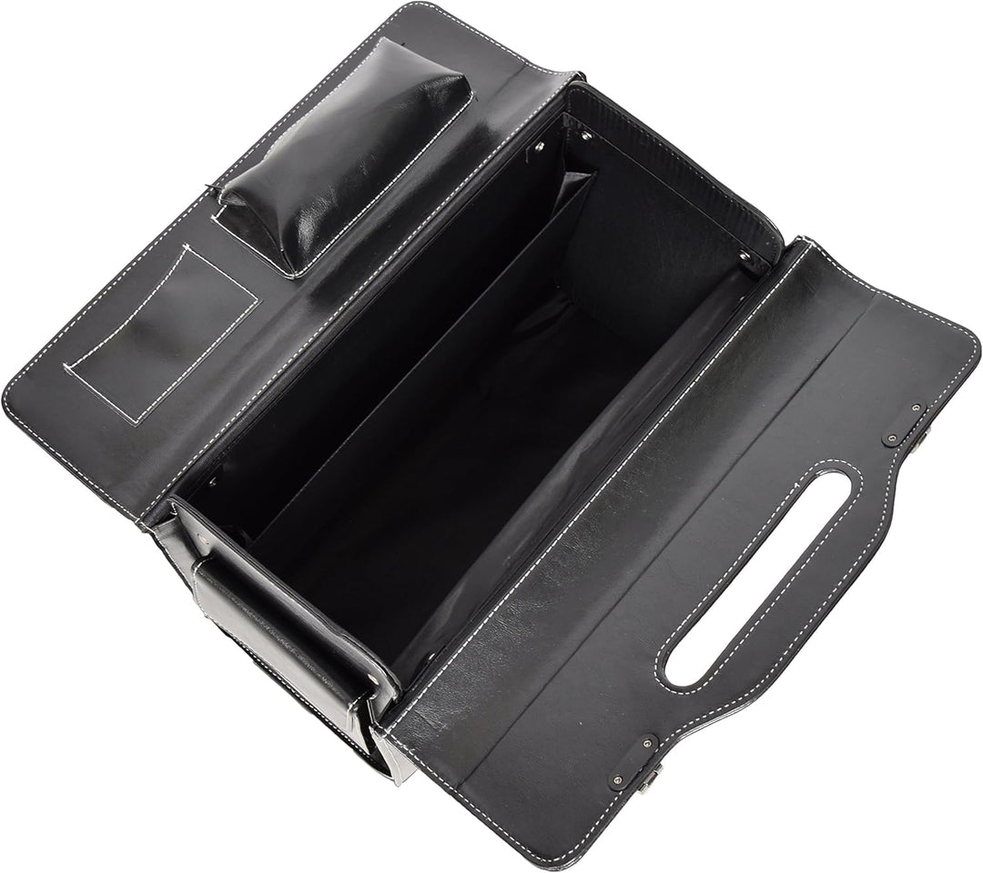 Pilotenkoffer Aktenkoffer Laptop Travel Doctor Rep Bag Kombinationsschloss HOL3196 Schwarz