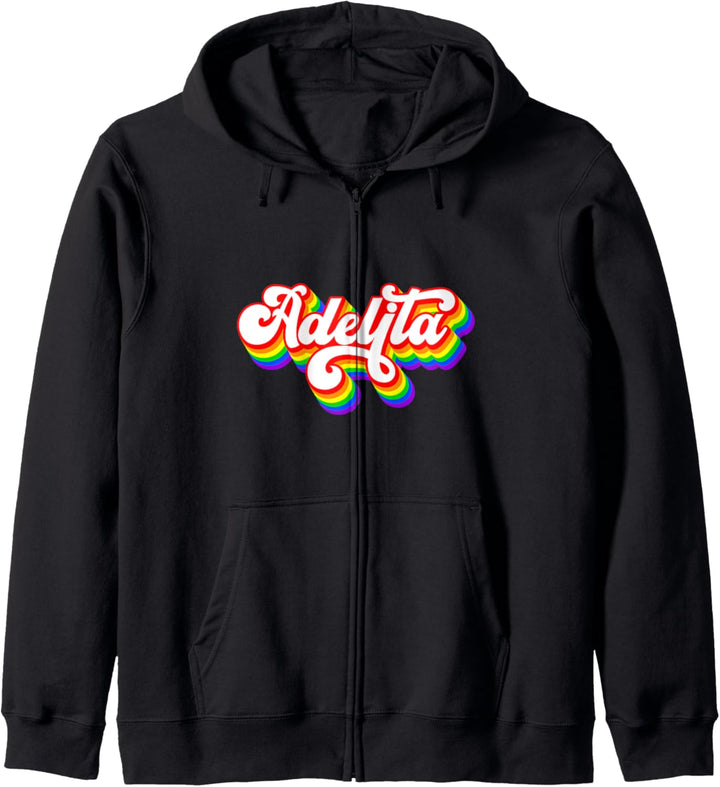 La Adelita Mexikanischer Soldat Regenbogen Adelita Kapuzenjacke