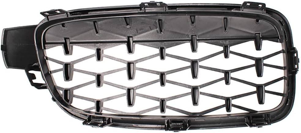 HZTWFC Schwarz Silber Auto Frontgrill Stossstangengrill Diamant Nieren Racing Grills Für BMW 3er F30