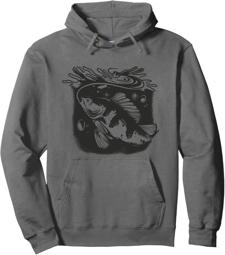 Angler und Fischer Angelzubehör Motiv Angelrute Posen Fisch Pullover Hoodie