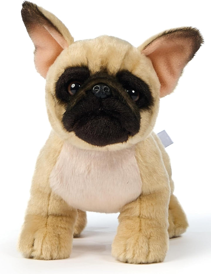 Uni-Toys - Französische Bulldogge (beige) - Ohne Leine - 26 cm (Länge) - Plüsch-Hund - Plüschtier, K