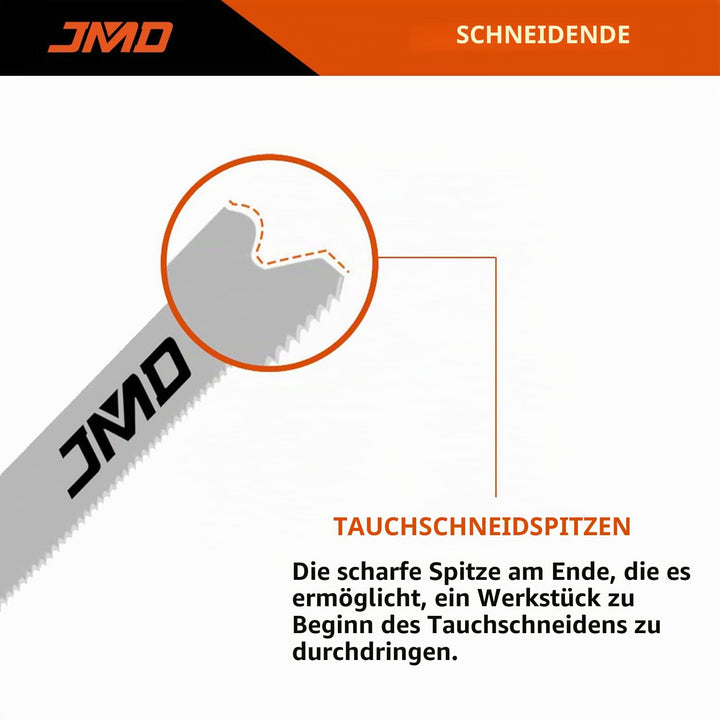 JMD 30 Stk. T118A T101B T144D T111C Stichsägeblatt Holz Metall Sägeblätter Stichsäge für Holz Metall
