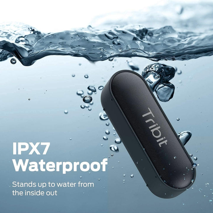 Tragbar Bluetooth Lautsprecher Outdoor Musikbox: Tribit 16W IPX7 Wasserdicht Klein Soundbox mit Laut