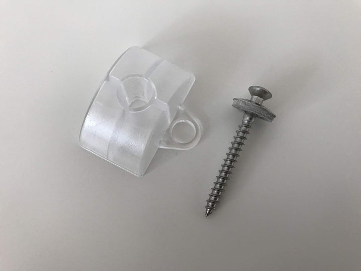 Set aus je 100 Stück Abstandhalter & Spengler-Schrauben TX20 EPDM-Dichtscheiben 4,5x45mm für Sinus P