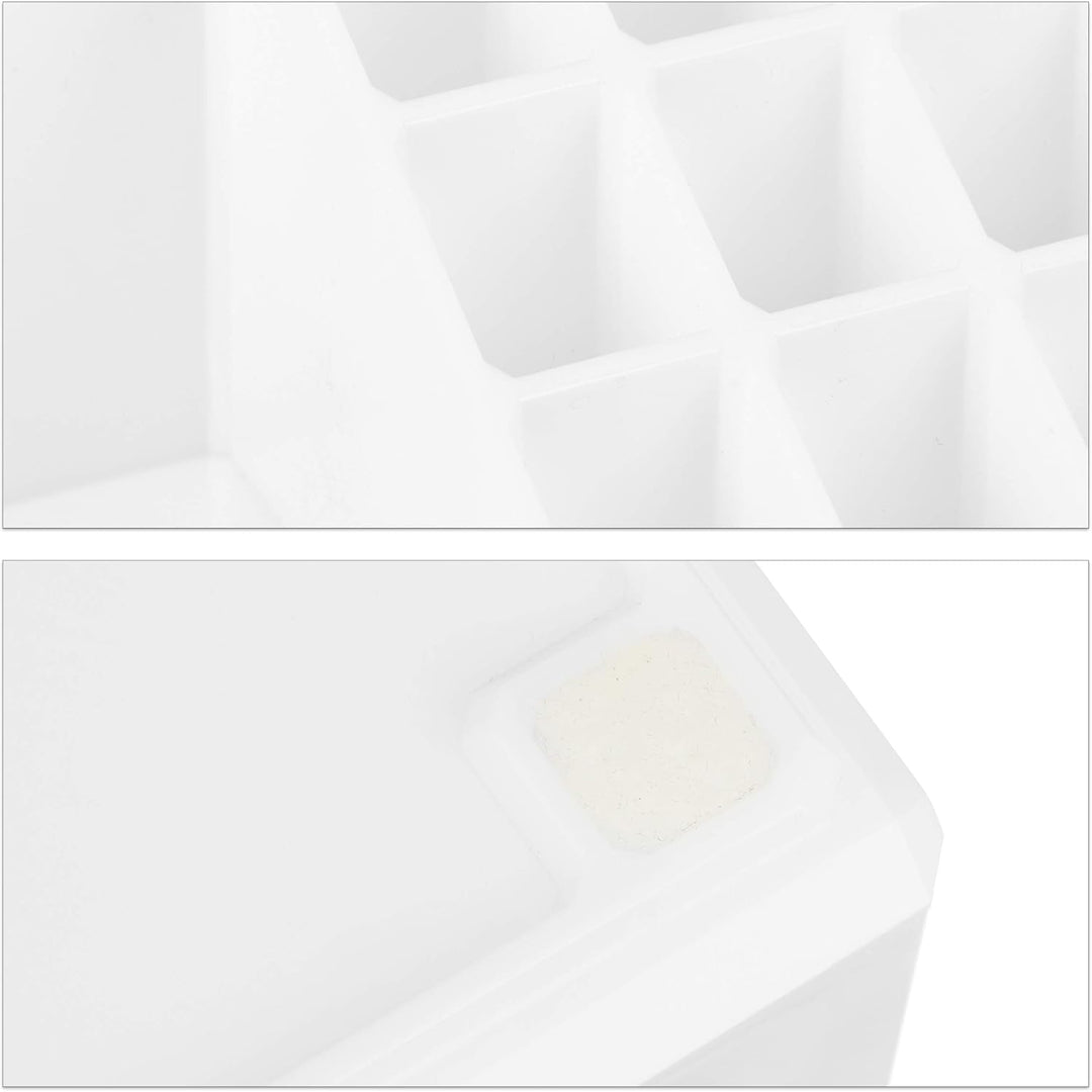 Relaxdays, weiss Kosmetikorganizer mit 6 Schubladen, 22 Fächer Make Up Organizer, Grosse Schmink-Auf