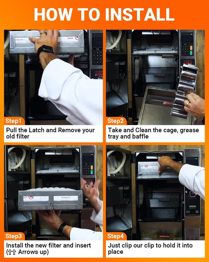 Ersatz für Perfect Fry Filter 83543, 2-stufiger Luftfilter 2FK001, passend für entlüftungslose/haube