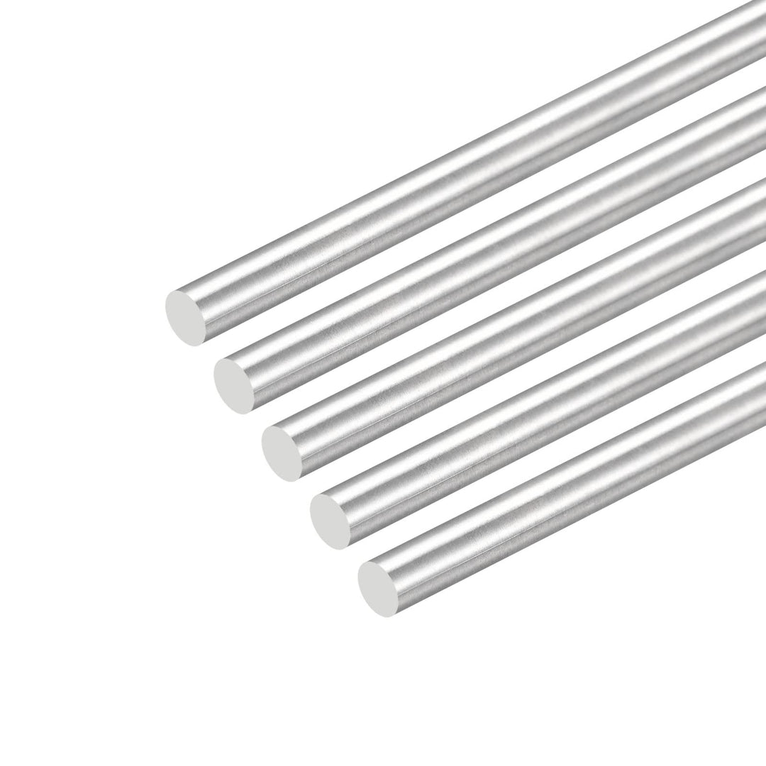 sourcing map 304 Edelstahl Rundstäbe, 8mm x 400mm Vollschaftstäbe für DIY Craft Modellauto Hubschrau