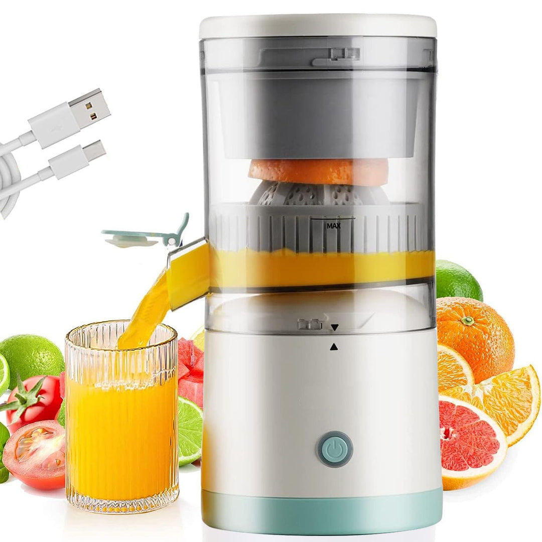 Zitronenpresse Elektrisch,Entsafter für Obst,Tragbare USB-Aufladung Orangenpresse für Orange, Zitron